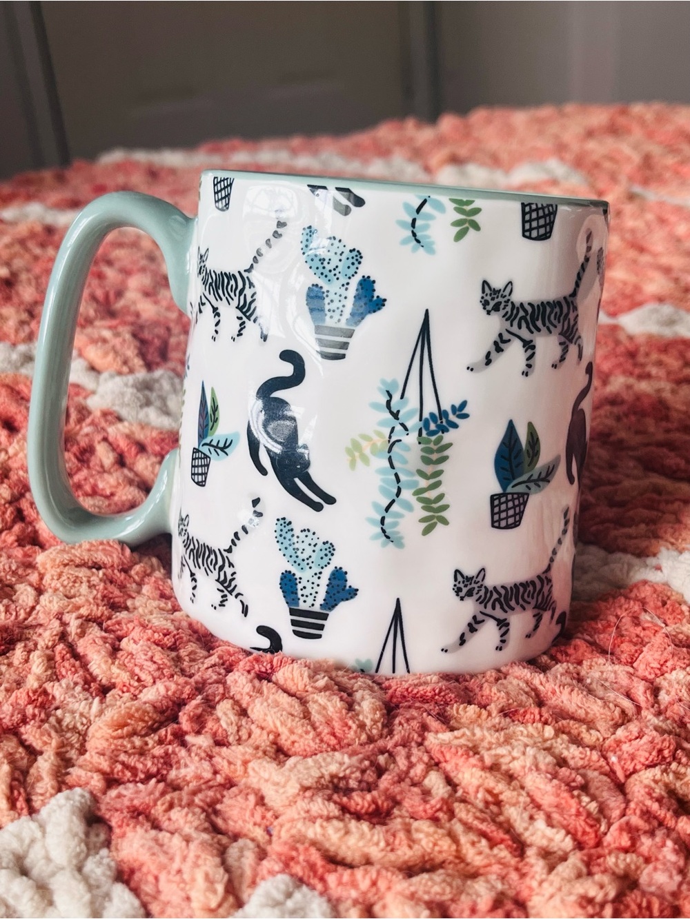 10 Strawberry Street plant mom cat mom 14 oz coffee tea mug